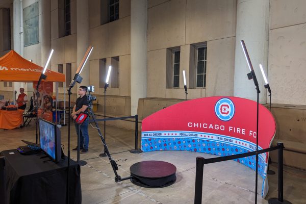 360 photo booth in chicago for corporate brand activation